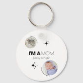 写真テンプレート、ママ、私 キーホルダー (裏面)