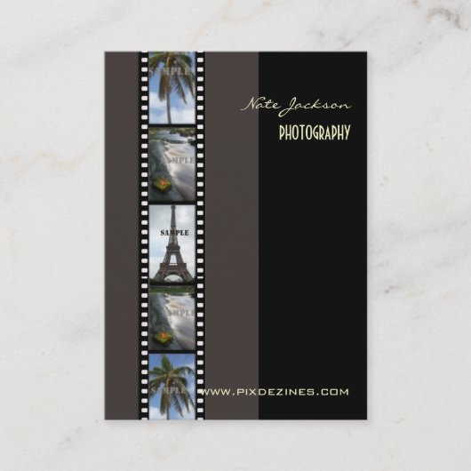 写真テンプレート 名刺 (正面)