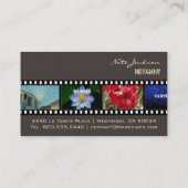 写真テンプレート/日常フォント 名刺 (裏面)