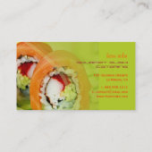 写真テンプレート、独自の取引の追加 名刺 (裏面)