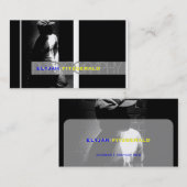 写真テンプレート, 自由な色+自由なフォント 名刺 (正面/裏面)