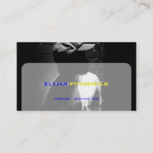 写真テンプレート, 自由な色+自由なフォント 名刺 (裏面)