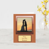 写真テンプレート、記念日 カード (黄色い花)