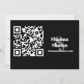 写真テンプレートQRコード日付の保存 セーブザデート (裏面)