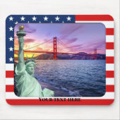 写真テンプレートUSAリバティマウスパッド マウスパッド (正面)