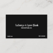 写真デザートマウンテンサンセットビジネスカード 名刺 (裏面)