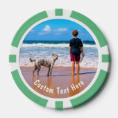 写真トランプのポーカーチップカスタム文字 ポーカーチップ (正面)