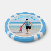 写真トランプのポーカーチップカスタム文字 ポーカーチップ (シングル)