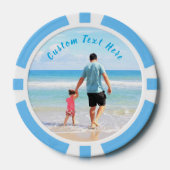 写真トランプのポーカーチップカスタム文字 ポーカーチップ (正面)