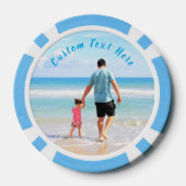 写真トランプのポーカーチップカスタム文字 ポーカーチップ (裏面)