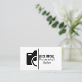 写真トレンディーqrコードソーシャルメディア 名刺 (スタンド正面)