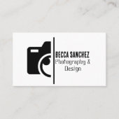 写真トレンディーqrコードソーシャルメディア 名刺 (正面)