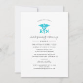 写真ナース卒業記念ピンセレモニー招待状 招待状 (正面)