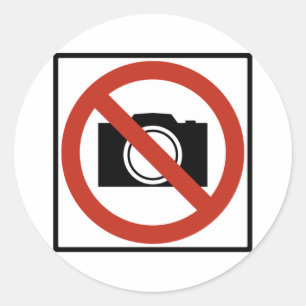 写真ハイウェイの標識なし ラウンドシール