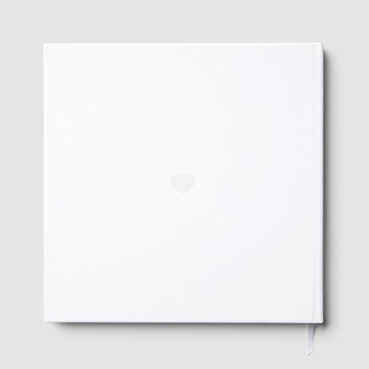 写真ハートが再婚した写真結婚の ゲストブック (裏面)