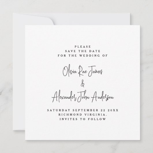 写真ハートの場所マップのパーソナライズされた婚約 セーブザデート (裏面)