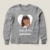 写真ハート名birthday girl gray (デザイン正面)