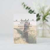 写真ハート書道ブライダルシャワー ポストカード (スタンド正面)