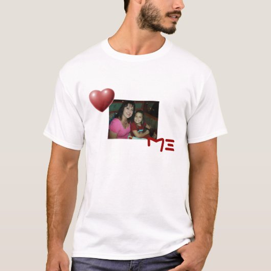 写真ハート私 Tシャツ (正面)
