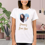 写真ハート花嫁バチェロレッテ Tシャツ<br><div class="desc">ハート型のフレームの内側に写真をパーソナライズ。ブライダルシャワーとバチェロレットのパーティーのために。</div>