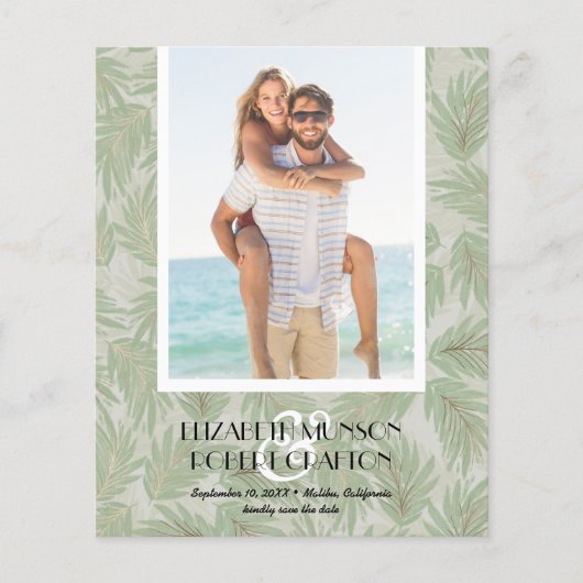 写真バジェット熱帯結婚式の日付を保存 (正面)