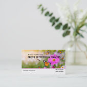 写真バタフライガーデンフラワーズビジネスカード 名刺 (スタンド正面)