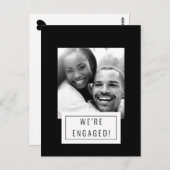写真バッジ |婚約発表 |はがき ポストカード (正面/裏面)