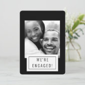 写真バッジ |婚約発表 |カード | B 案内状 (スタンド正面)