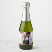 写真バッジ |婚約 |ミニきらめくワインラボ スパークリングワインラベル (正面)