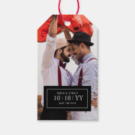 写真バッジ |日付の保存 |ギフトラベル ギフトタグ