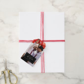 写真バッジ |日付の保存 |ギフトラベル ギフトタグ (より糸付き)