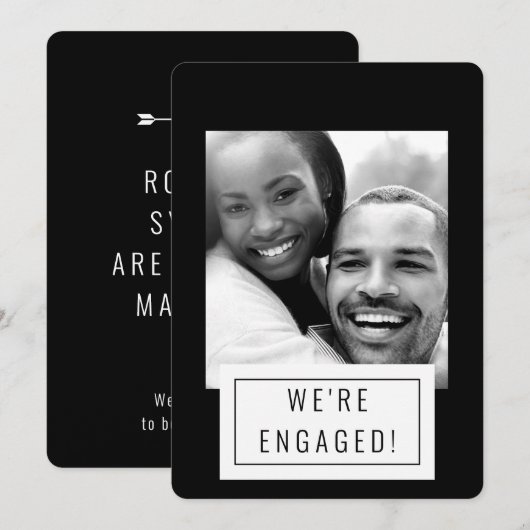 写真バッジ | 結婚発表 | カード | B (正面/裏面)