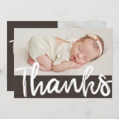 写真バプテモダンィスマありがとう サンキューカード (正面/裏面)