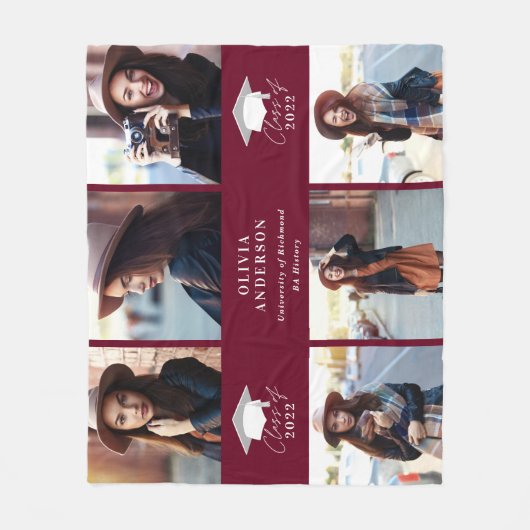 写真バモダングンディ数々のスの卒業式 フリースブランケット (正面)