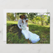 写真バラブック結婚のサンキューカード セーブザデート (裏面)