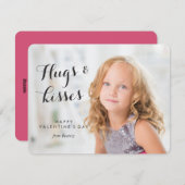 写真バレンタインデー子供の教室バレンタイン シーズンカード (正面/裏面)