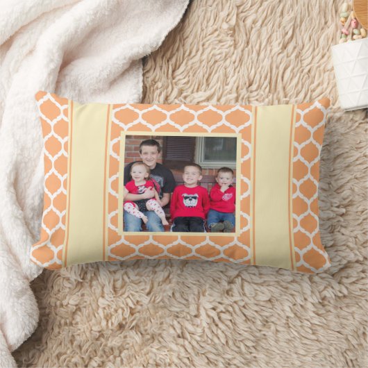 写真パターン（の模様が）ある枕 ランバークッション (ブランケット)
