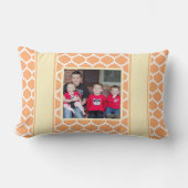 写真パターン（の模様が）ある枕 ランバークッション (正面)