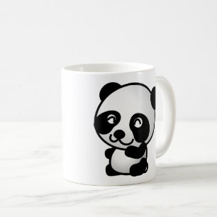 写真パンダ動物。コーヒーマグ コーヒーマグカップ