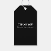 写真パーソナライズされたありがとう結婚さんギフトラベル ギフトタグ (裏面)