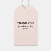 写真パーソナライズされたありがとう結婚さんギフトラベル ギフトタグ (裏面)