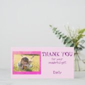 写真パーソナライズされたありがとう サンキューカード (スタンド正面)