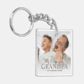 写真パーソナライズされたおじいちゃん キーホルダー (正面左)