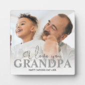 写真パーソナライズされたおじいちゃん フォトプラーク (正面)