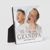 写真パーソナライズされたおじいちゃん フォトプラーク (正面)