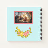 写真パーソナライズされたおばあちゃんスケッチブック大好き ノートブック (裏面)