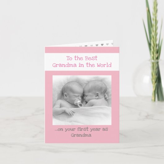 写真パーソナライズされたおばあちゃん シーズンカード (正面)