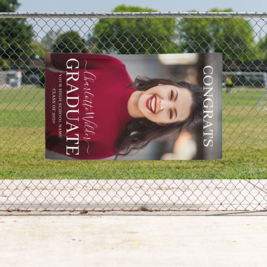 写真パーソナライズされたおめでとう大学院バナー 横断幕 (インサイチュ)