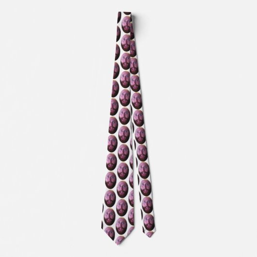 写真パーソナライズされたおもしろい顔 ネクタイ (正面)