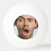 写真パーソナライズされたおもしろい 卓球ボール (正面)